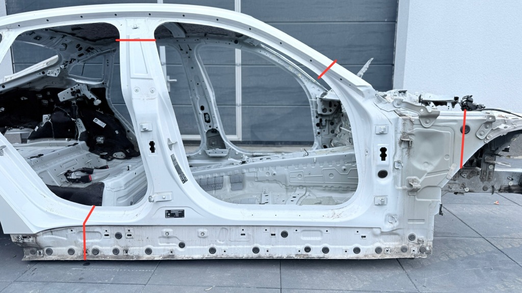 фото №1, Bmw g26 gc четверть порог блок двигателя a b правый обшивка a96