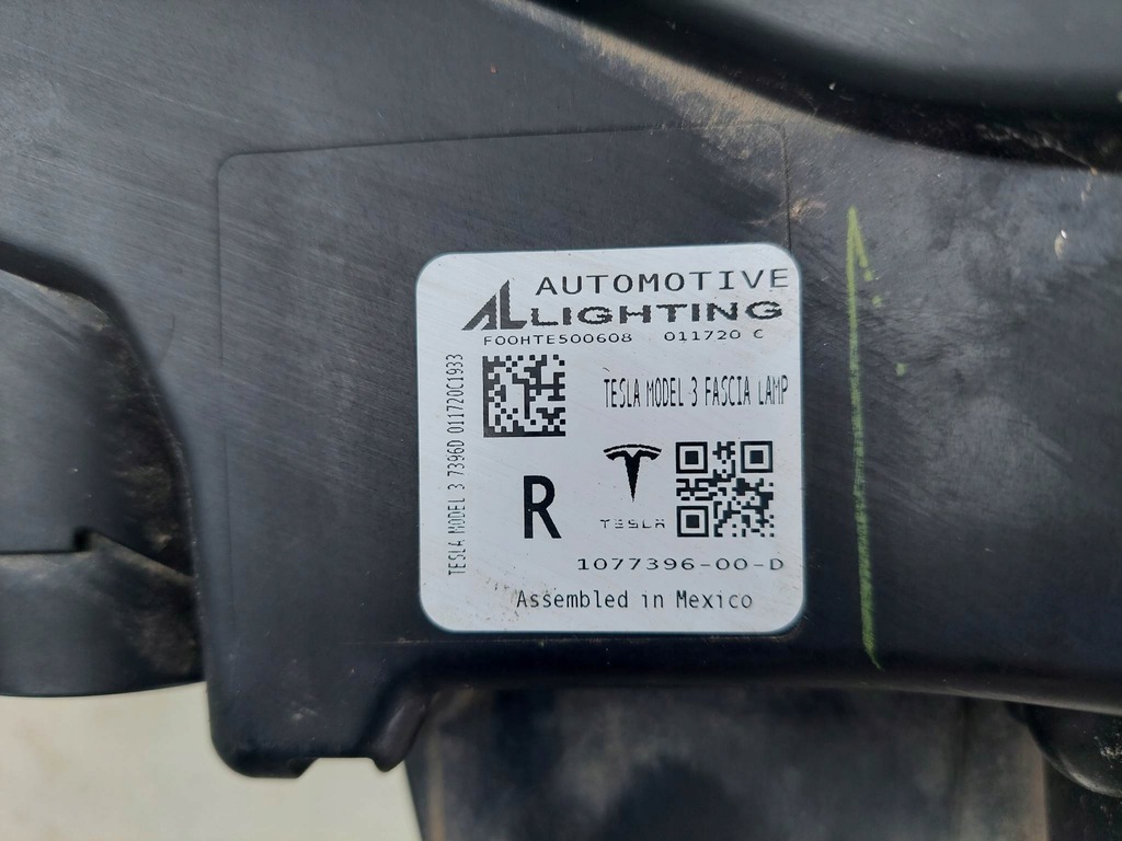 фото №7, Tesla model 3 протитуманна фара led drl правий