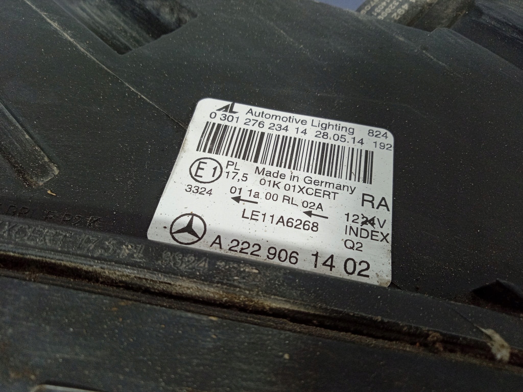 Mercedes s klasa w222 фара правый лампа правая full led a2229061402 Недорого