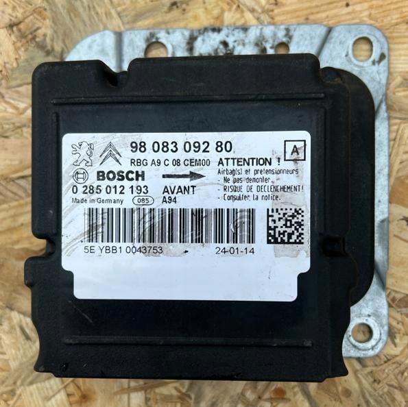 фото №1, Peugeot citroen датчик модуль подушка безпеки 9808309280