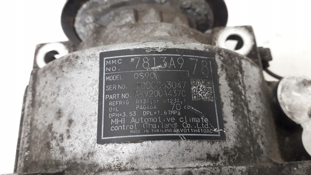 фото №10, Lancer asx outback компрессор кондиционера 7813a978