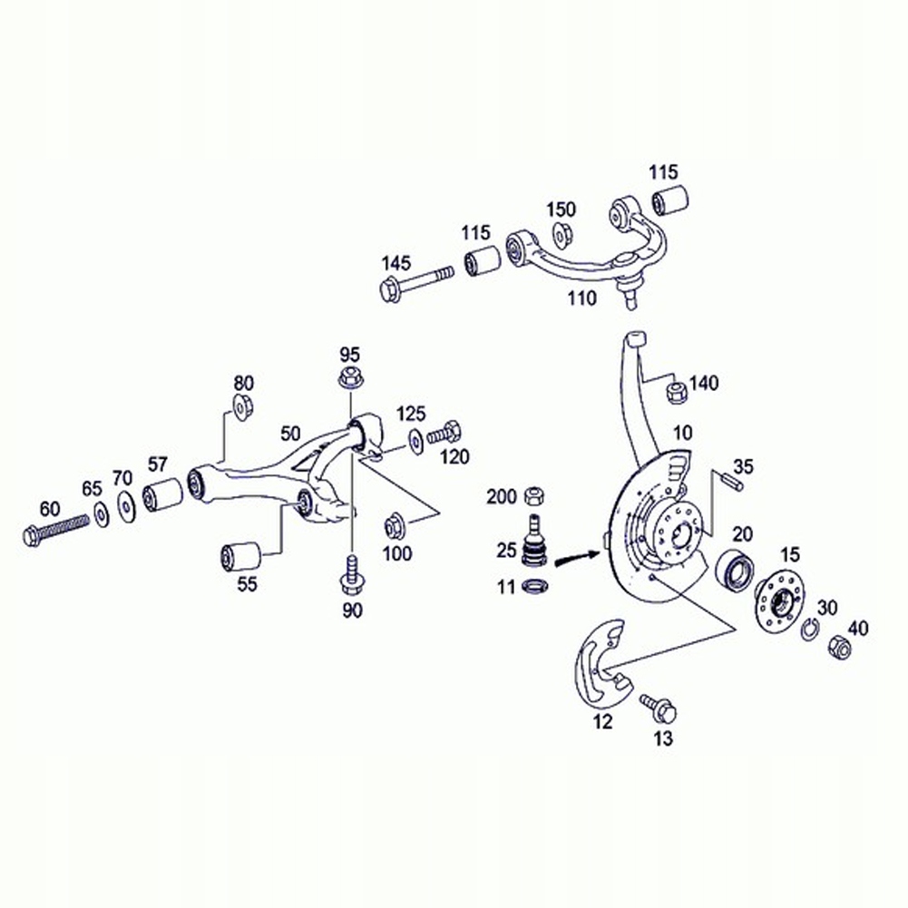 фото №5, Верхний рычаг передний подвеска a2513300807 a2513300707 pasuje do