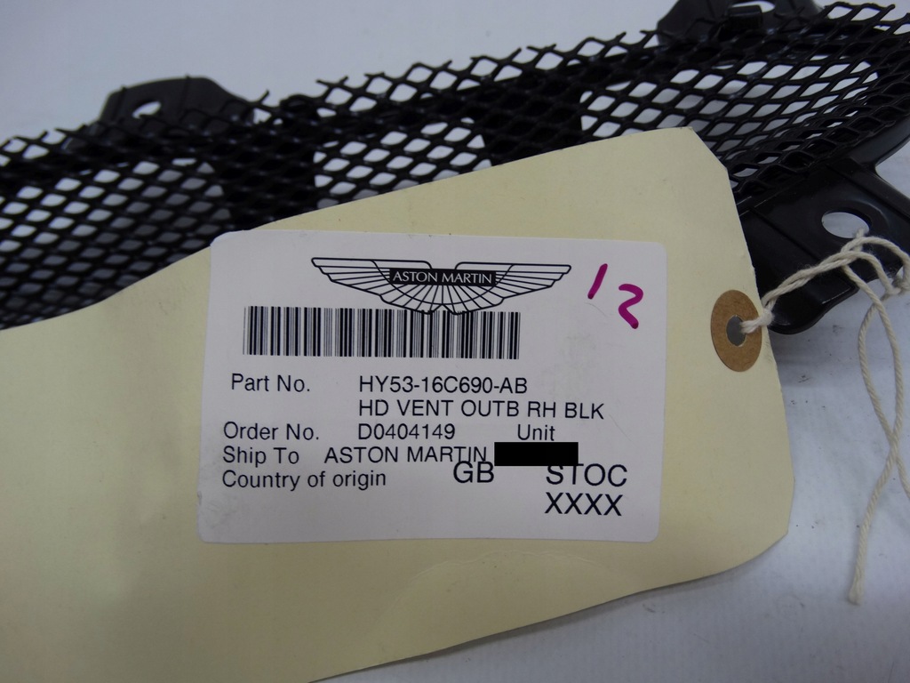фото №11, Aston martin db11 v8 v12 2016+ решётка капот правая боковая hy53-16c690-ab