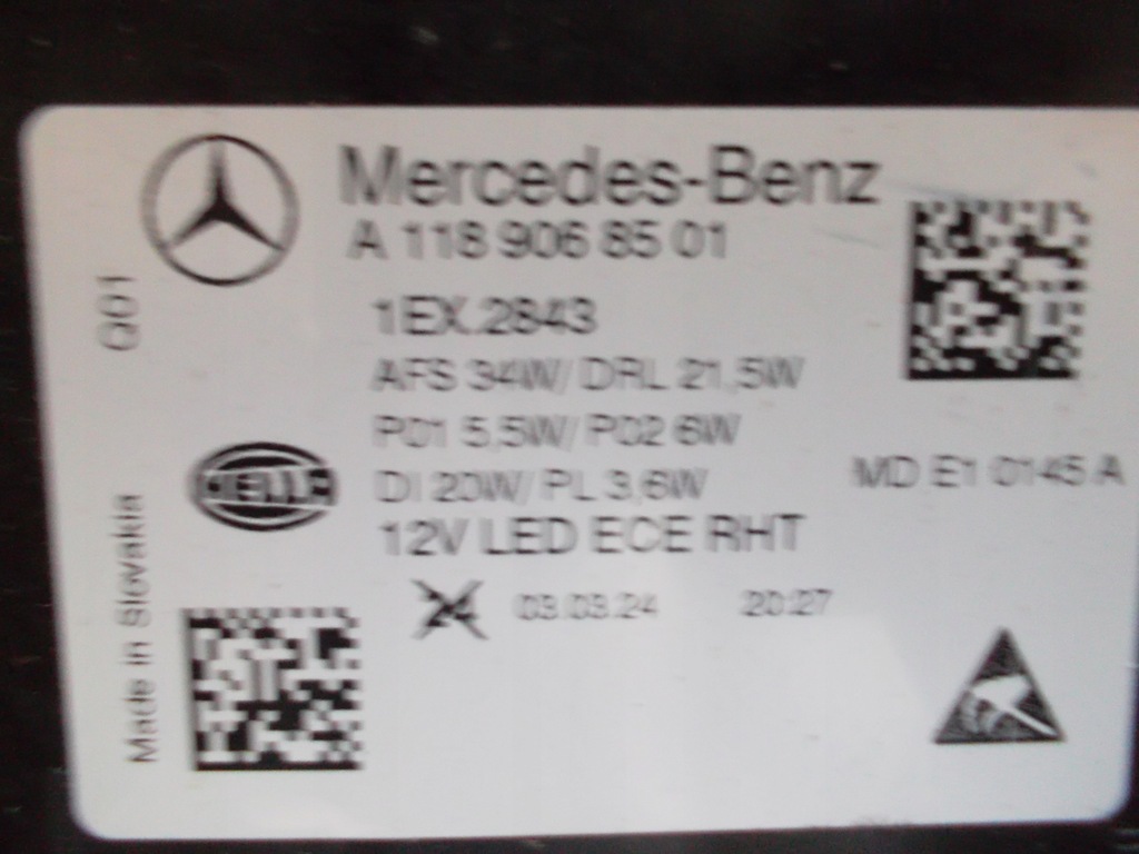 фото №14, Mercedes cla lift 118 w118 performance лампи фари nowe повний