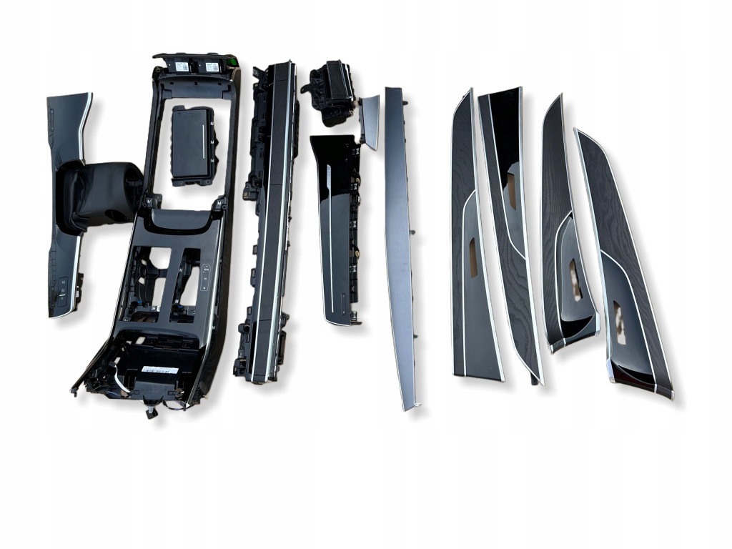 Audi a8 a8l s8 d5 4n long декори накладки декоративні двері чорний  piano drewno ci Недорого