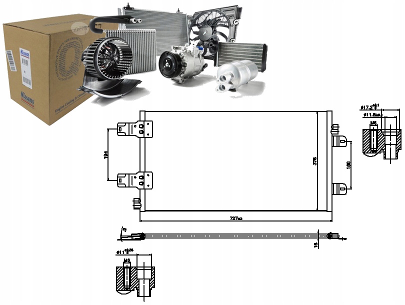 фото №1, Nissens конденсатор кондиціонера nissan interstar op