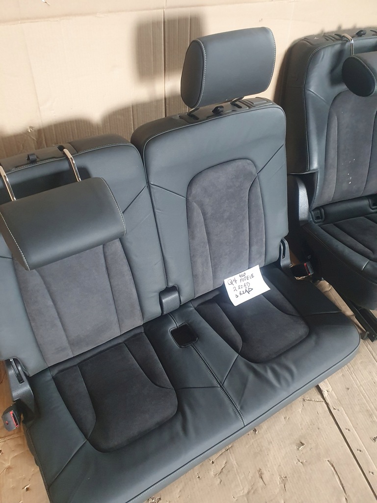 фото №9, Audi q7 4l сидіння заднє сидіння i ряд ii ряд алькантара заднє сидіння сидіння