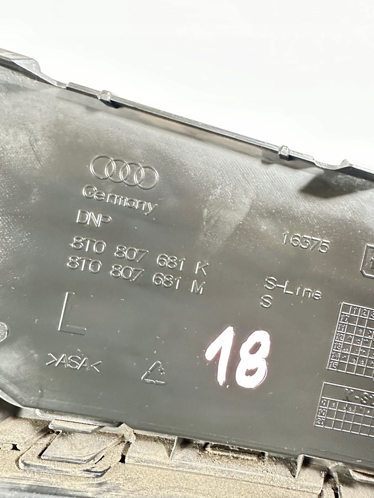 фото №7, A5 s5 8t lift s-line решітка бампера ліва 8t0807681k 8t0807681m