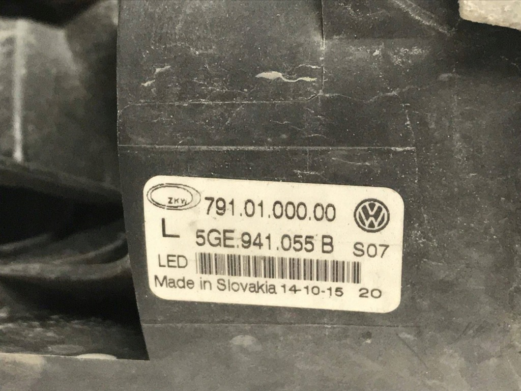 Противотуманная фара левый vw golf vii 7 13-17 gte led 5ge941055b Недорого