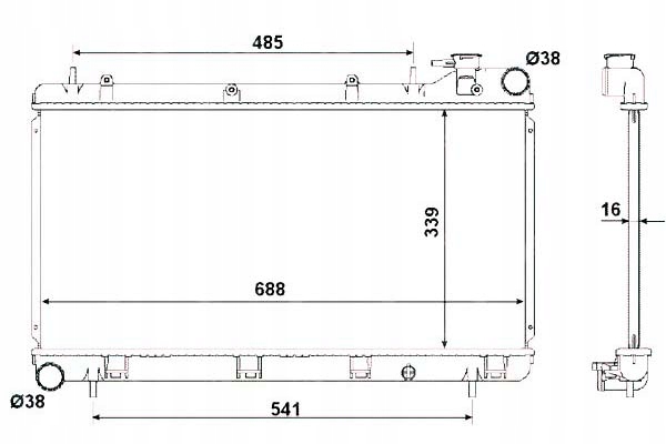 Купити Nrf радіатор води subaru forester 2.0 awd sf