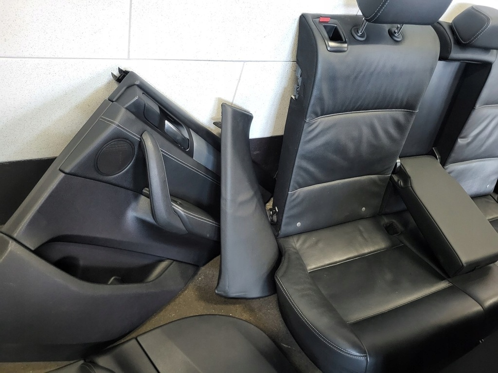 фото №12, Bmw x3 f25 m-pakiet сидіння заднє сидіння обшивка сидіння підігрів оббивка czarna uk