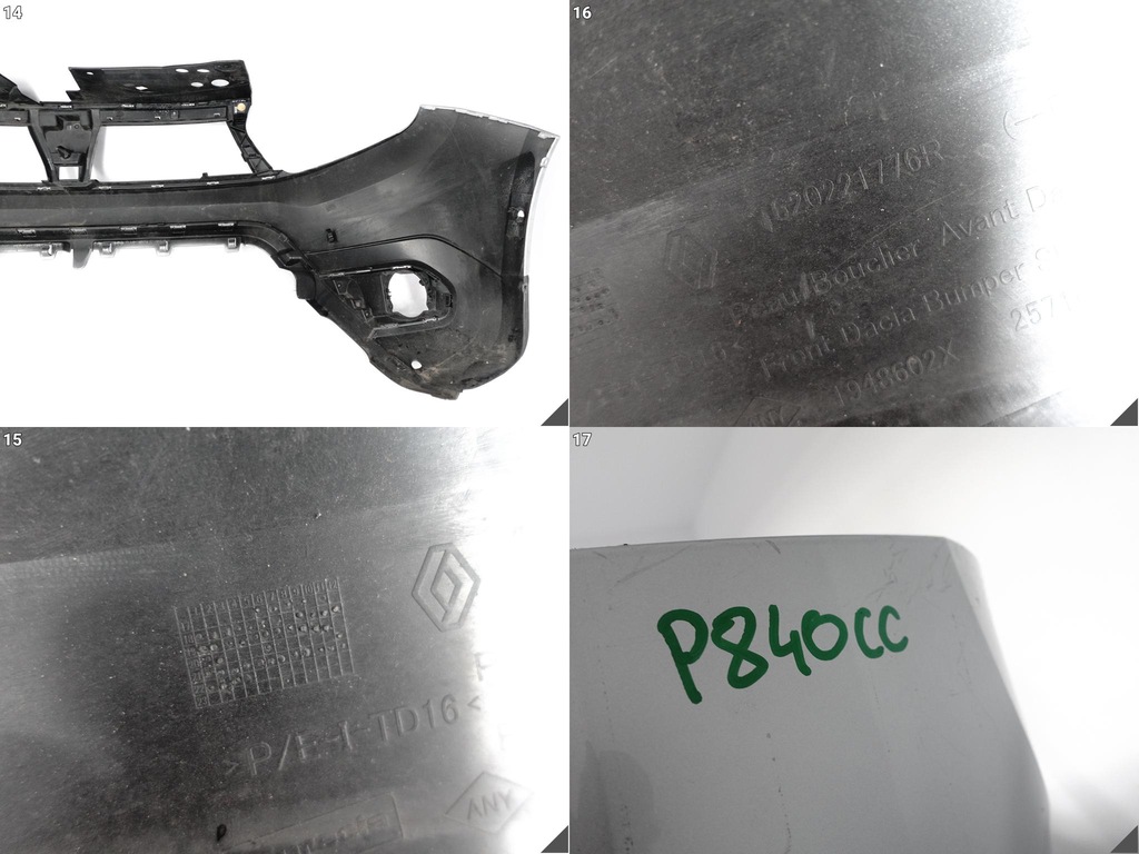 фото №15, Dacia duster ii 2 покоління lift 17-23 бампер бампер перед pdc гарний