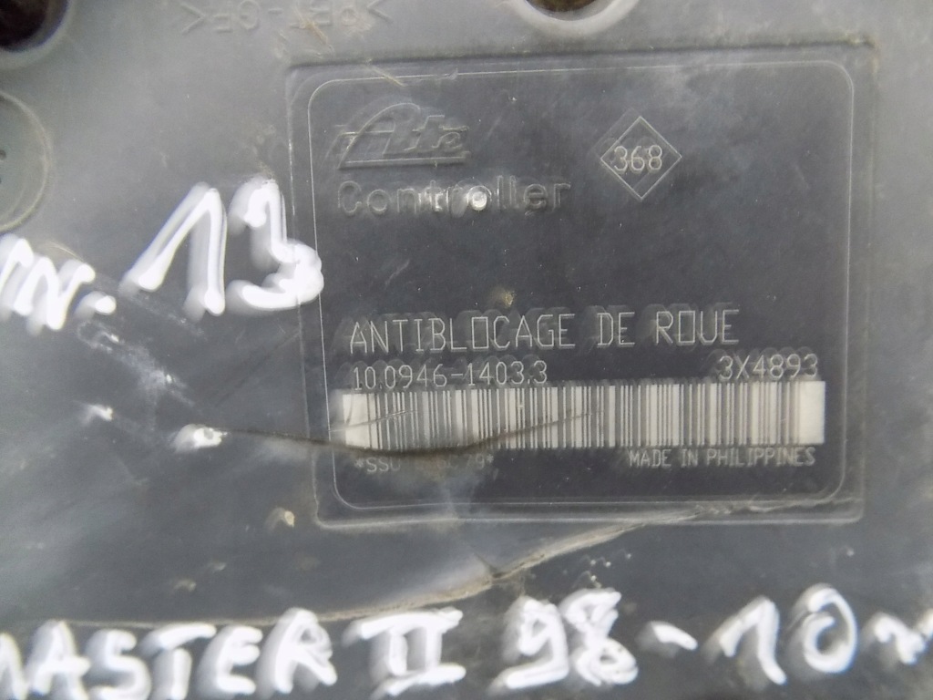 фото №2, Насос abs master ii 10.0946-1403.3 8200036532c renault