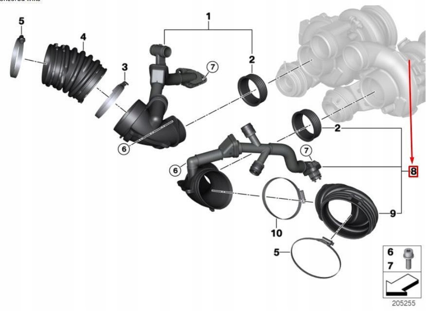фото №13, Filtrowany канал повітряний bmw x5 e70 x6 e71 оригінальний 13717848152
