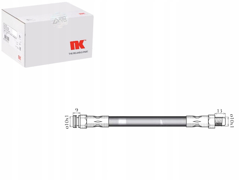 фото №1, Nk шланг тормозной fiat albea 1.2 178_