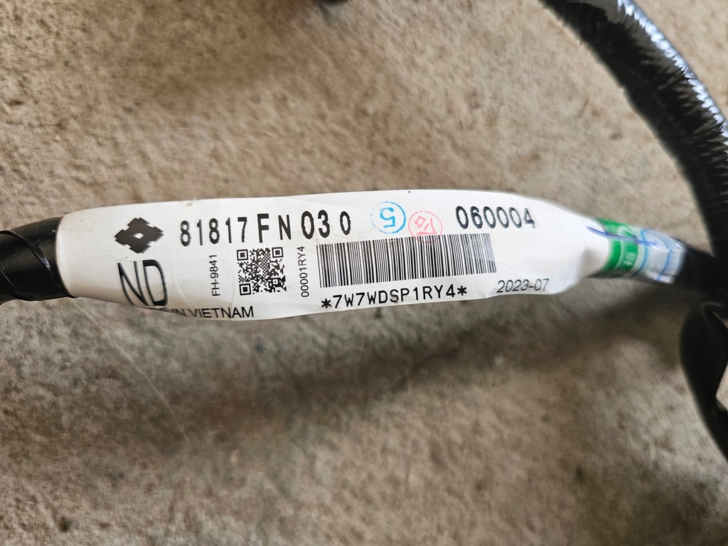 фото №9, Subaru crosstrek xv 22- жгут крышки багажника 81817fn030 usa