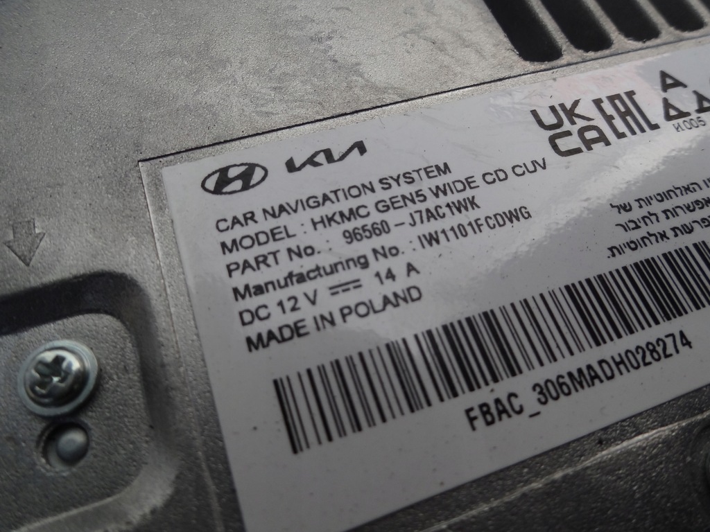 фото №6, Kia ceed iii 2023r lift радіо навігація дисплей 96560-j7ac1wk europa