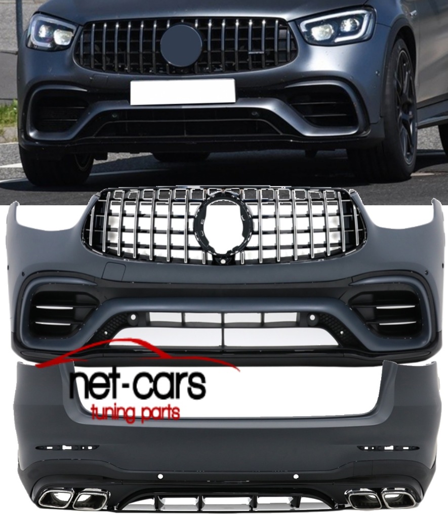 фото №1, Бампер диффузор mercedes glc x253 20- glc63 amg c