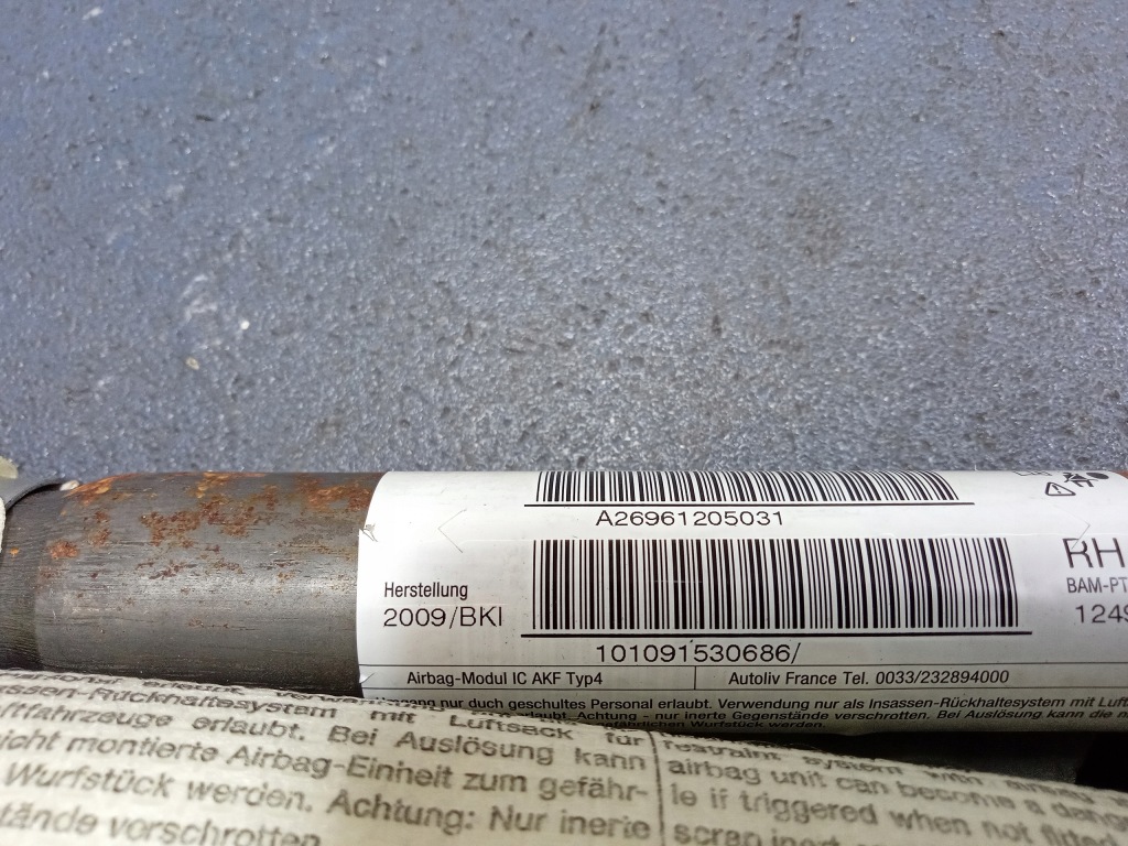 фото №3, Mini clubman r55 подушка безопасности шторка безопасности правая a26961205031