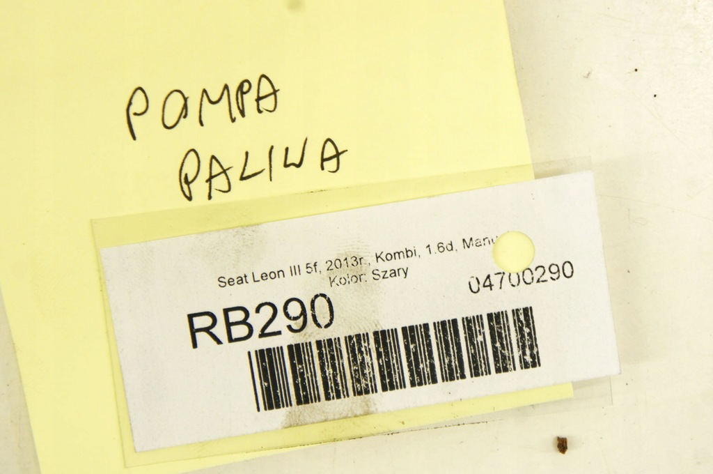 фото №6, Rb290 seat leon iii 5f 1.6d насос топлива 5q0919050ba