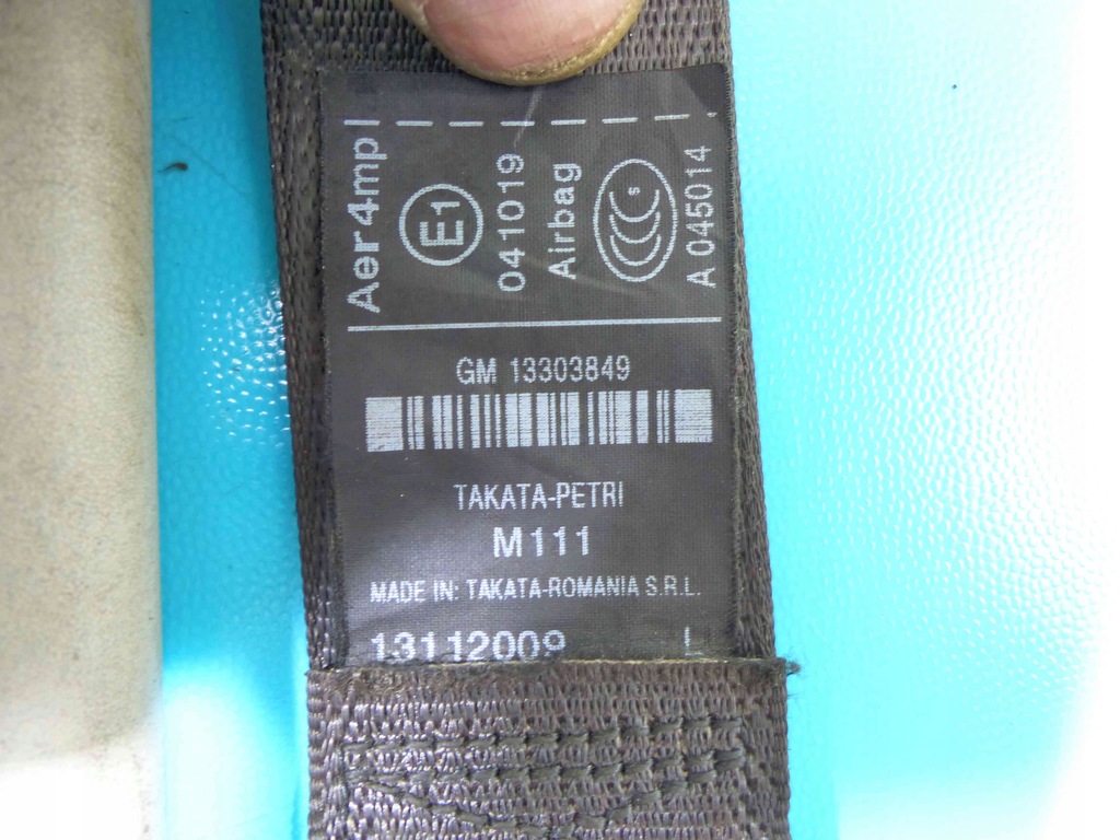 фото №9, Pas безопасности перед левый opel insignia a uk