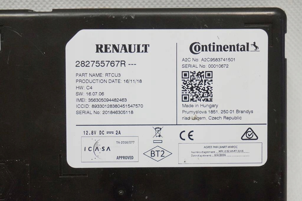 фото №4, Считыватель модуль навигации renault kangoo iii lift