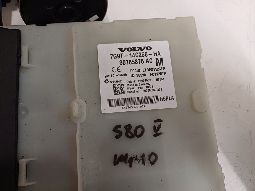 фото №5, Volvo s80 2 ii 06- 2.4 дизель d5 набор стартовый иммобилайзер счетчик бортовой компьютер uk