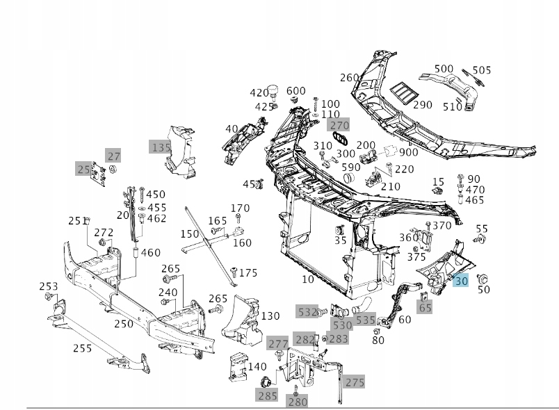 Панель фари кронштейн фара ліва mercedes w166 c292 Ціна