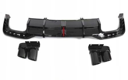 фото №2, Диффузор do audi a5 f5 19-23 глянцевый black led