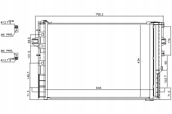 фото №10, Конденсатор радіатор кондиціонера [nissens]