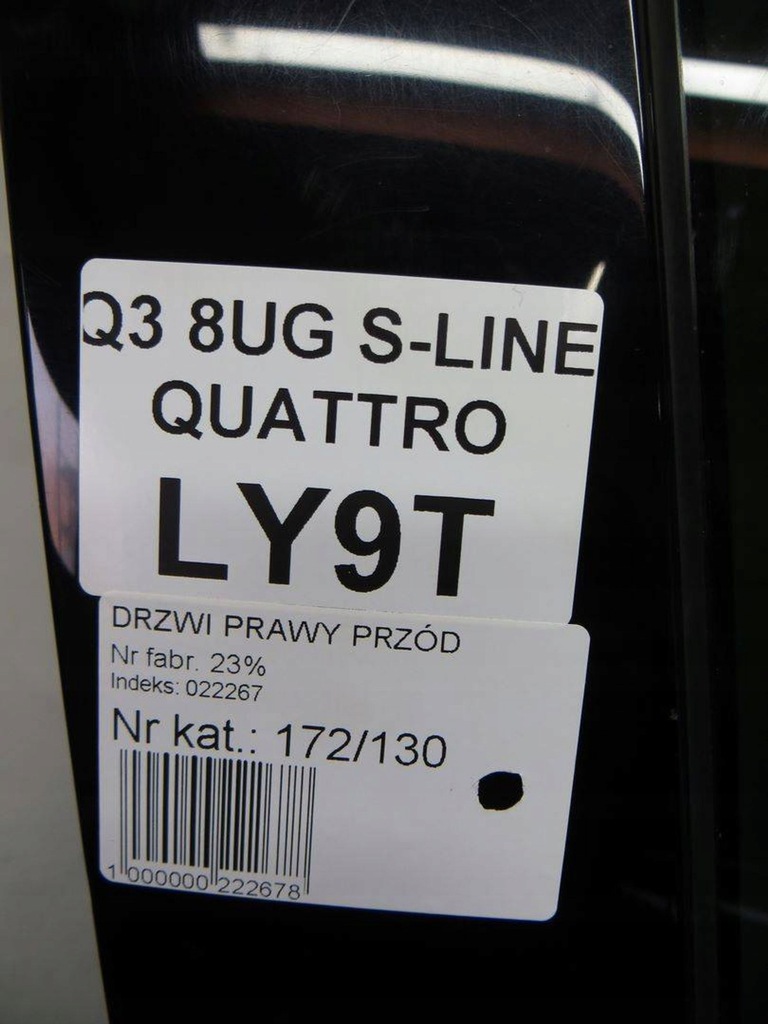 фото №8, Audi q3 8u lift дверь правый перед ly9t 14-
