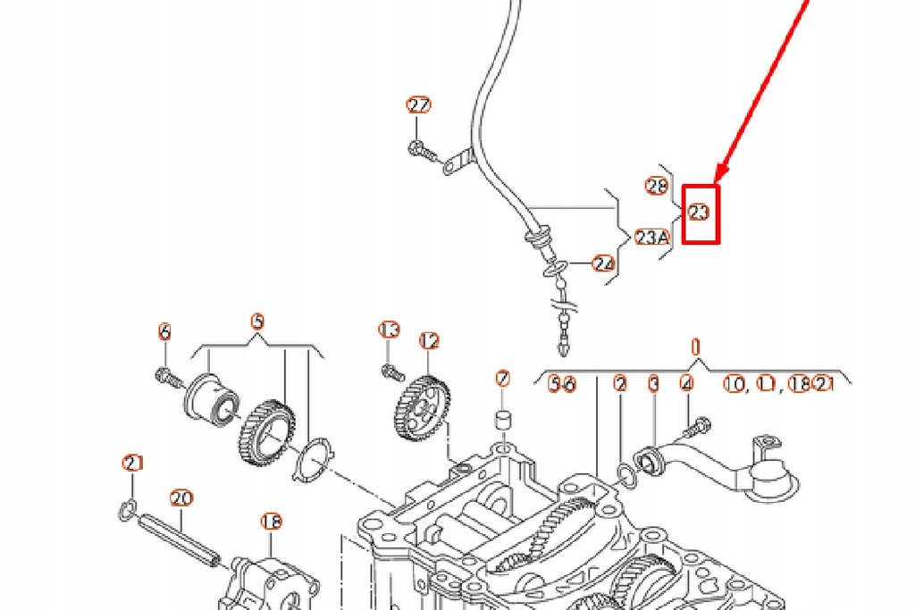 фото №7, Volkswagen transporter t5 щуп оливи з трубка новий оригінальний 03l115607d