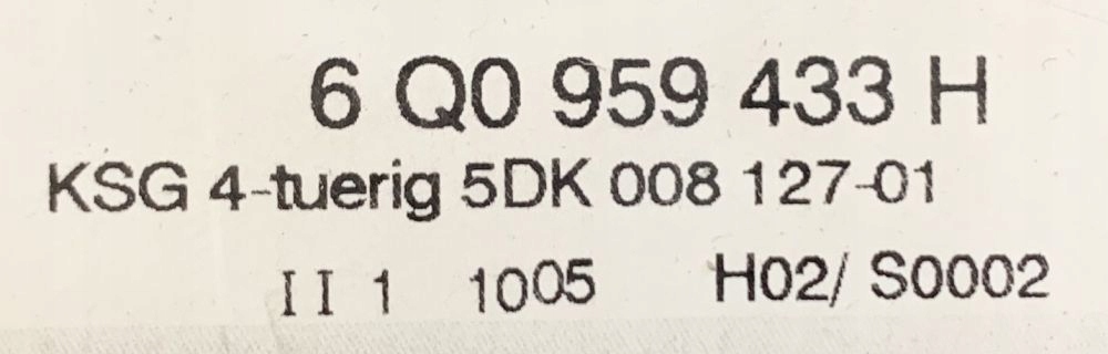 фото №11, Набор стартовый vw polo 6q1937049d