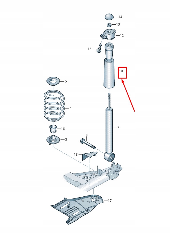 Купить Audi a3 sportback 8v задний shock абсорбер стоп buffer 5q0511358k original