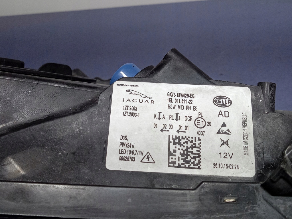 фото №7, Jaguar xe фара правий перед лампа передня eu gx73-13w-029-eg