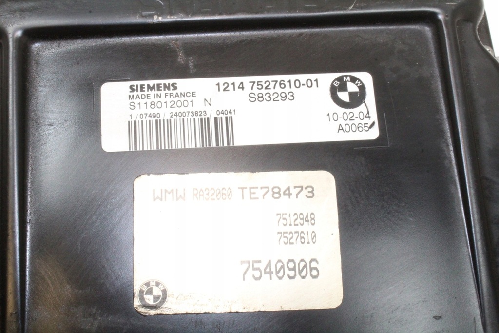 фото №3, Бортовой компьютер двигателя mini cooper r50, r53 7527610 2004