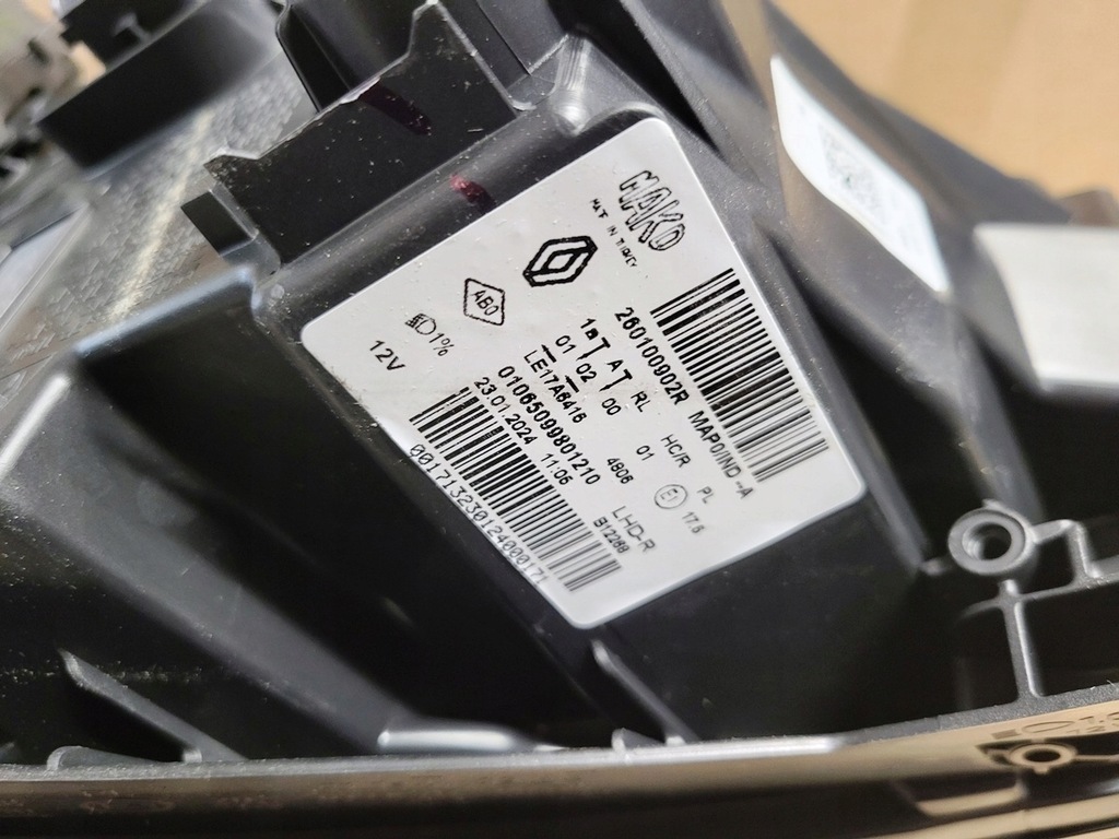 фото №15, Новий оригінальний фара renault clio v правий 260100902r