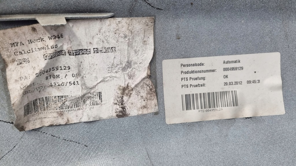 фото №9, Mercedes b-klasa w246 бампер задня задній