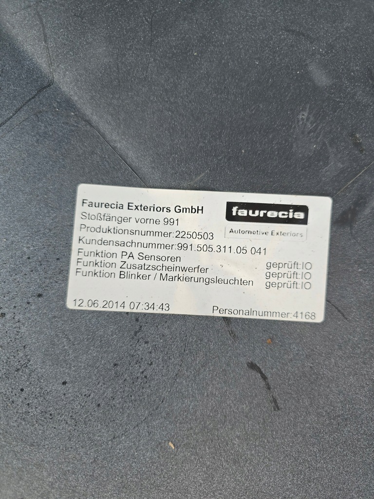 фото №7, Porsche 911 991 бампер передний