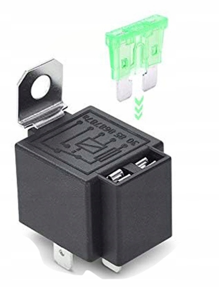 Купить 2x реле автомобильный 12v 30a с предохранитель + разъём 5pin