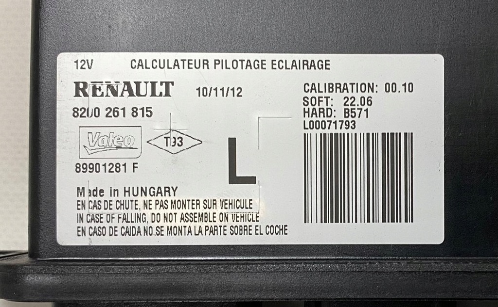 фото №2, Новий org модуль блок керування світла renault espace iv / laguna ii / vel satis