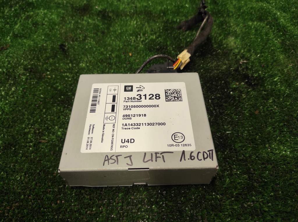 фото №1, Opel astra j модуль радіо 13483128