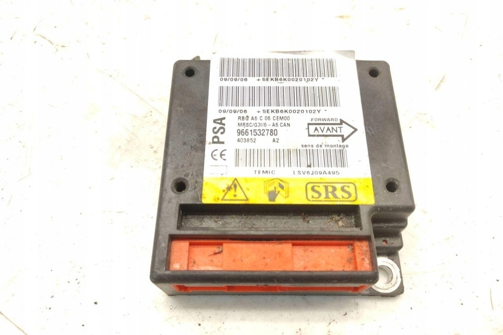 фото №7, Модуль подушка безопасности citroën c5 i dc_ 9661532780 1.6l бензиновый 85kw 2004