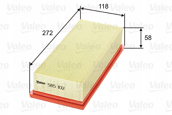 Фільтр повітря valeo 585102 Ціна