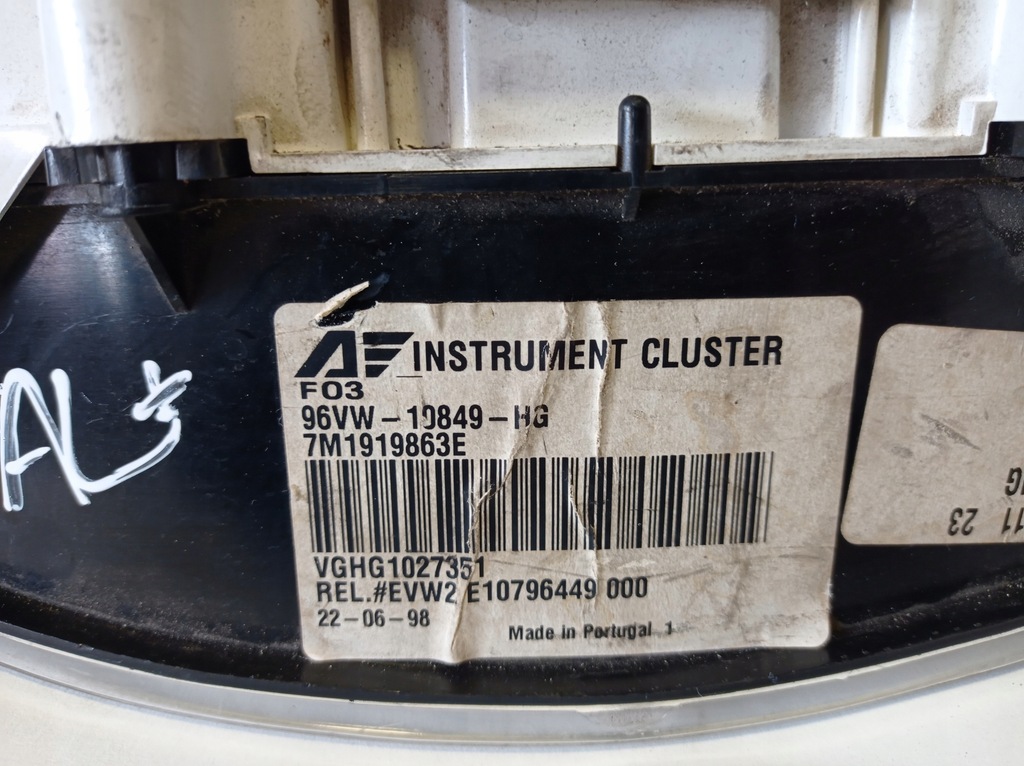 фото №6, Счетчик приборы vw sharan 2.0 7m1919863e