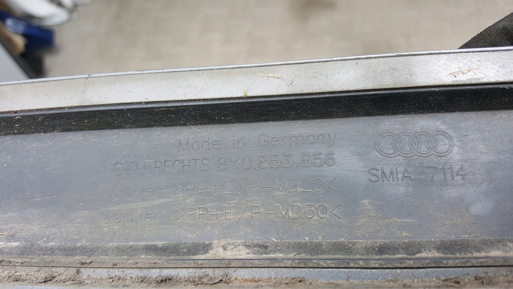 фото №12, Молдинг порог правая audi a3 8y0853856 демонтаж