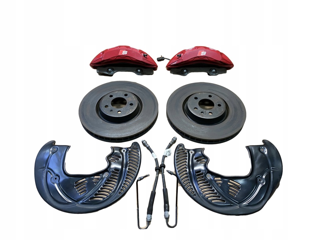 фото №1, Audi s4 s5 8w b9 суппорты тормозные тормозные диски перед 350mm