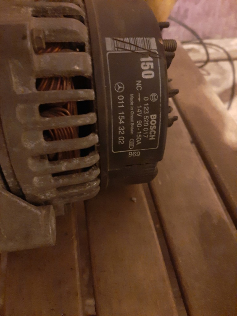 фото №1, Mercedes w220 4.3 5.0 генератор 150a