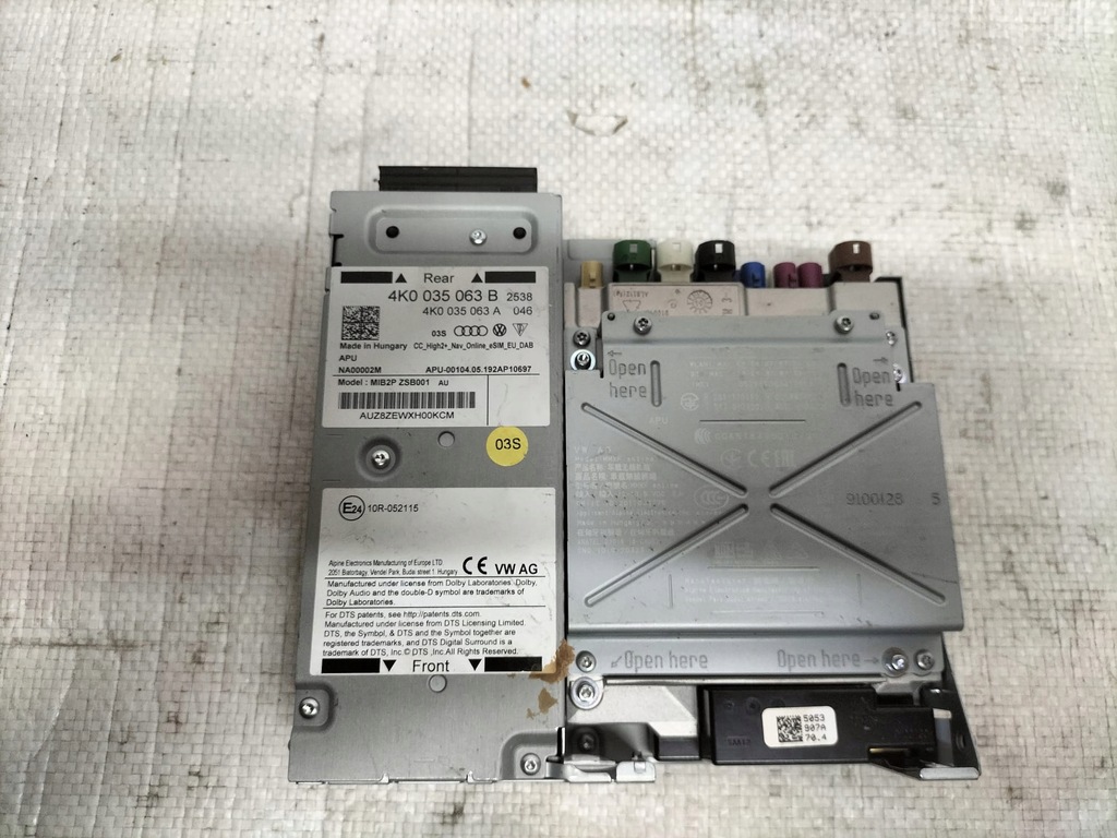 фото №1, Навігація мультимедіа радіо зчитувач audi a6 c8 4k0