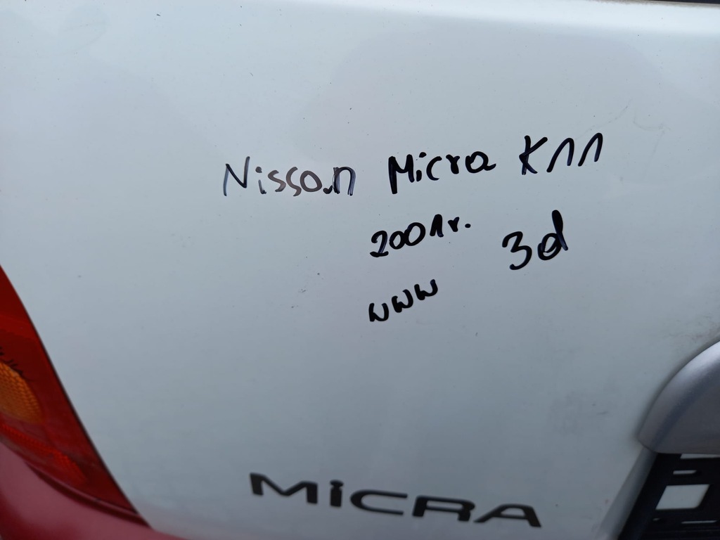 фото №5, Крышка багажника задняя nissan micra k11 fl 2001r 3d